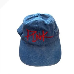 P!nk Pink World Tour 2018 Beautiful Trauma Blue Denim Baseball Hat Otto Cap